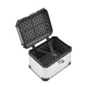 Universaler 46-Liter-Aluminiummotorradkoffer mit Voyager-Platte Angebot