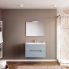 Wandbadezimmerschrank mit Schubladen Waschbecken 80cm Spiegel LED-Licht Iris 80 Angebot