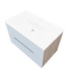 Wandbadezimmerschrank mit Schubladen Waschbecken 80cm Spiegel LED-Licht Iris 80 Katalog