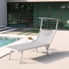 20er Set Sonnenliegen Aluminium mit Dach Italia 