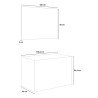 Badezimmerschrank 100 cm Wandwaschtisch LED-Spiegel City 100 Sales
