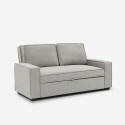 Platzsparendes 2-sitziges ausziehbares Schlafsofa aus grauem Stoff Rabat Sales