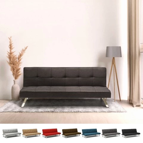 Design Schlafsofa Gemma, moderne 2-Sitzer Couch Mit Schlaffunktion Aktion
