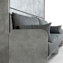 Graues Schlafsofa Hochbett klappbar mit Matratzen Kando Sofà 2MCM Auswahl