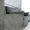 Graues Schlafsofa Hochbett klappbar mit Matratzen Kando Sofà 2MCM Auswahl