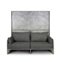 Graues Schlafsofa Hochbett klappbar mit Matratzen Kando Sofà 2MCM Angebot