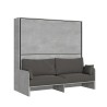 Graues Schlafsofa Hochbett klappbar mit Matratzen Kando Sofà 2MCM Verkauf