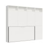 Horizontales Klappbett Einzelbett mit Matratze Schrank Bücherregal Kando B Angebot