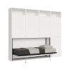 Horizontales Klappbett Einzelbett mit Matratze Schrank Bücherregal Kando B Verkauf
