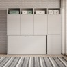 Horizontales Klappbett Einzelbett mit Matratze Schrank Bücherregal Kando B Katalog