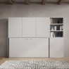 Horizontales Klappbett mit Regal Weiß Kando F Katalog