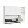 Horizontales Klappbett mit Regal Weiß Kando F Verkauf