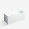 Freistehende rechteckige Badewanne 150x68cm modernes Design Saria Verkauf