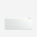 Freistehende rechteckige Badewanne 150x68cm modernes Design Saria Angebot