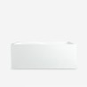 Freistehende rechteckige Badewanne 150x68cm modernes Design Saria Angebot