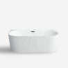 Freistehende ovale wandmontierte Badewanne 170x80cm Delo Verkauf