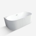 Freistehende ovale wandmontierte Badewanne 170x80cm Delo Angebot