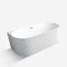Freistehende ovale wandmontierte Badewanne 170x80cm Delo Angebot