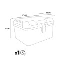 Universaler 46-Liter-Aluminiummotorradkoffer mit Voyager-Platte Auswahl