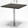 Quadratischer Tisch 90x90cm mit zentraler Basis für Bistros und Bars Horeca Modell