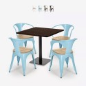 set horeca 4 stühle tisch 90x90cm bar restaurants dunmore Verkauf