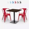 set 2 stühle horeca tisch 70x70cm bar restaurant starter Maße