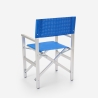 Klappbarer Strandstuhl Klappstuhl aus Aluminium Regista Gold 