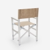 2er Set klappbare Strandstühle Klappstühle aus Aluminium Regista Gold 