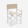 2er Set klappbare Strandstühle Klappstühle aus Aluminium Regista Gold 