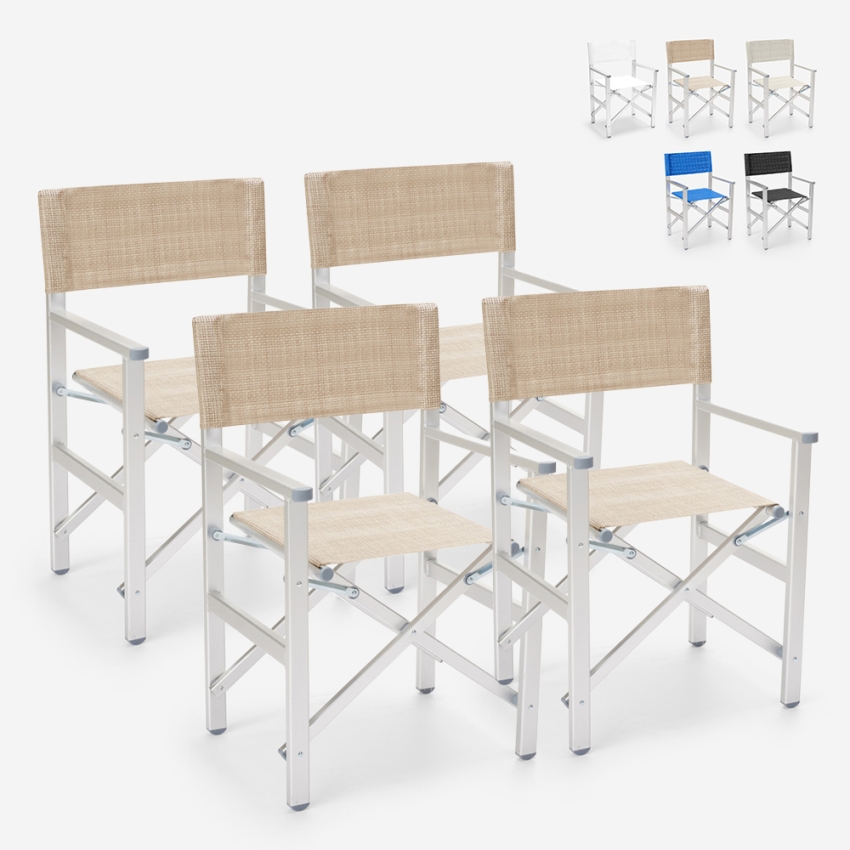 4er Set Klappbare Strandstühle Klappstühle Aluminium Regista Gold Sales 4er Set Klappbare Strandstühle Klappstühle Aluminium Regista Gold Sales