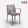 23er Set Matrix Armchair BICA Gartenstühle mit Armlehnen aus Polypropylen Auswahl