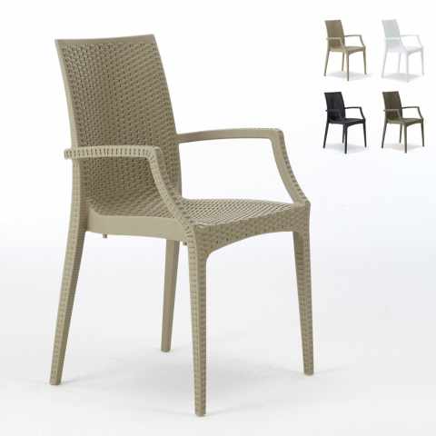 20er Sessel Stühle Gartenstühle Terrasse Bistrot Arm Grand Soleil