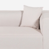 Sofa 3-Sitzer modular Halbinsel Ecke aus Stoff Lorys Eigenschaften