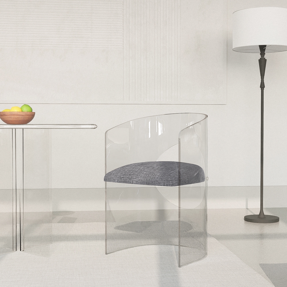 Transparenter Polycarbonat-Sessel elegantes Design Dorian Aktion Transparenter Polycarbonat-Sessel elegantes Design Dorian Aktion
