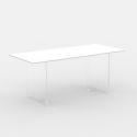 Transparenter Küchentisch 140x80cm modernes minimalistisches Design Faust Verkauf