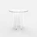 Transparenter runder Couchtisch 45cm modernes Design Bridget Angebot