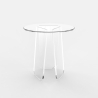 Transparenter runder Couchtisch 45cm modernes Design Bridget Angebot
