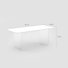 Transparenter Küchentisch 140x80cm modernes minimalistisches Design Faust Sales