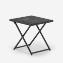 SSet aus 2 Rattan-Gartenliegen mit Klapptisch Lanzarote Preis