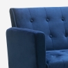 Modernes clic clac 3-Sitzer Samt Schlafsofa Caullae goldene Beine Eigenschaften