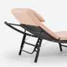 Klappbare Rattan-Gartenliege mit Kissen Tenerife Katalog