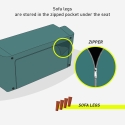 2-Sitzer Schlafsofa ausklappbar click clac modernes Design Kunstleder Neluba Lux Modell