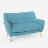2-Sitzer Stoffsofa modernes Design skandinavischen Stil Irvine Sales