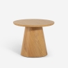 Niedriger runder Couchtisch aus Holz 60cm Falkland Aktion