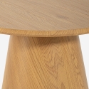 Niedriger runder Couchtisch aus Holz 60cm Falkland Angebot