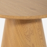 Niedriger runder Couchtisch aus Holz 60cm Falkland Angebot