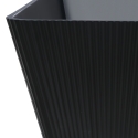 Freistehende Badewanne 170x75cm gerillt schwarz Arkoi Dark Sales