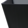 Freistehende Badewanne 170x75cm gerillt schwarz Arkoi Dark Sales