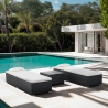 2er-Set Rattan-Gartenliegen mit Outdoor-Tisch Bali Verkauf