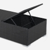 2er-Set Rattan-Gartenliegen mit Outdoor-Tisch Bali Eigenschaften